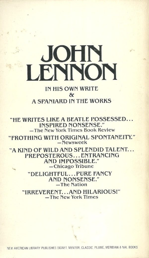 John Lennon In His Own Write Discount