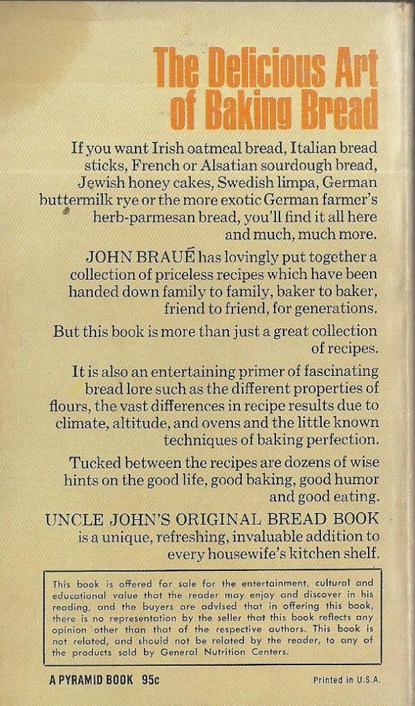 Uncle John s Original Bread Book For Cheap