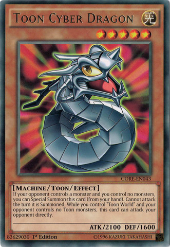 Toon Cyber Dragon [CORE-EN043] Rare Online Sale