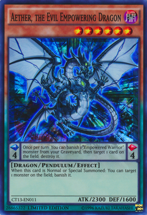 Aether, the Evil Empowering Dragon [CT13-EN011] Super Rare on Sale