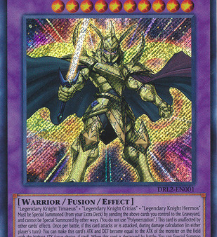 Timaeus the Knight of Destiny [DRL2-EN001] Secret Rare Fashion