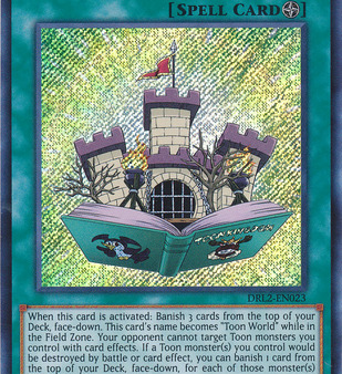 Toon Kingdom [DRL2-EN023] Secret Rare Hot on Sale