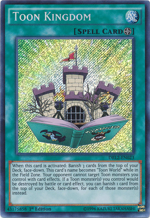 Toon Kingdom [DRL2-EN023] Secret Rare Hot on Sale