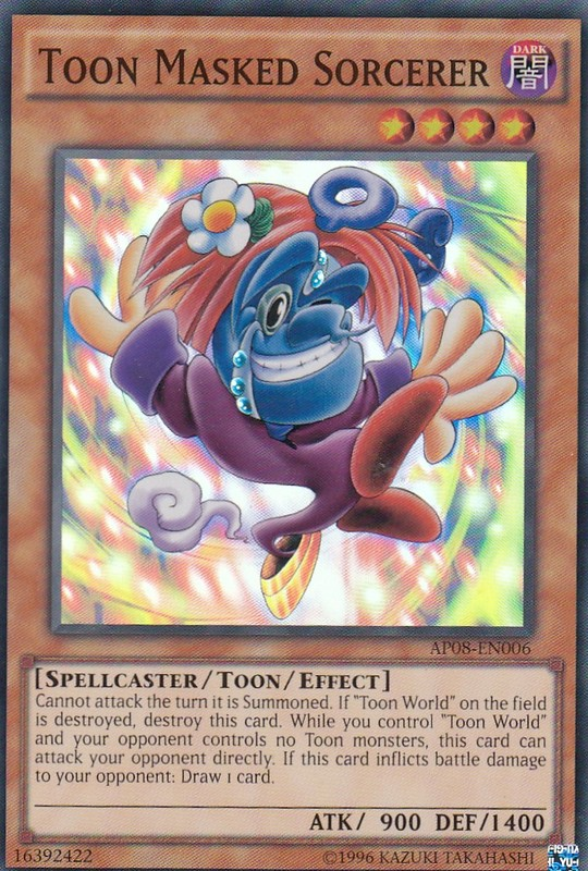 Toon Masked Sorcerer [AP08-EN006] Super Rare Sale