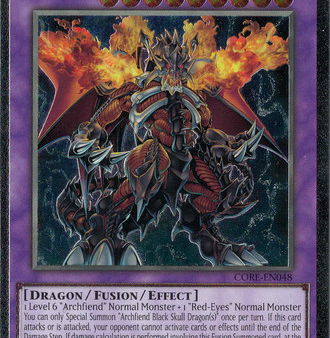 Archfiend Black Skull Dragon [CORE-EN048] Ultimate Rare For Discount