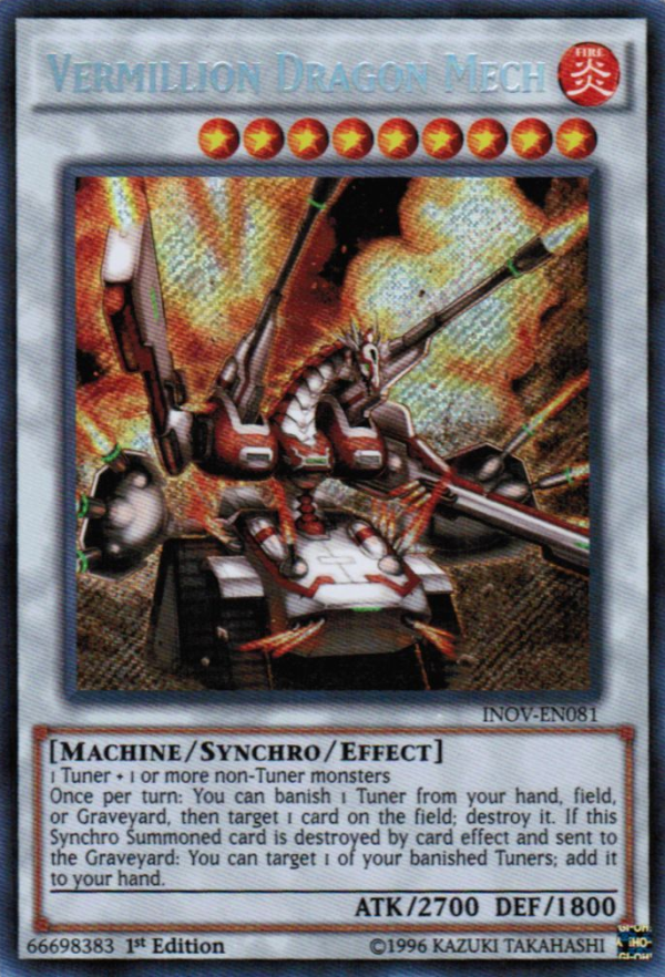 Vermillion Dragon Mech [INOV-EN081] Secret Rare Hot on Sale