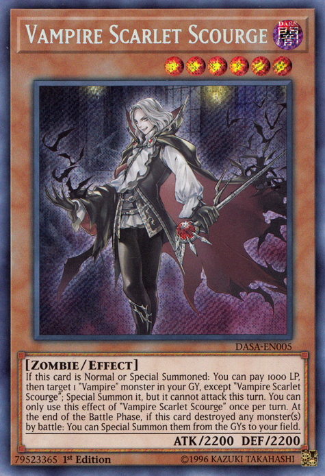 Vampire Scarlet Scourge [DASA-EN005] Secret Rare on Sale