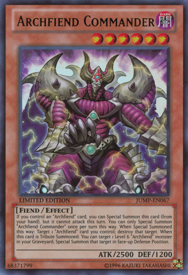 Archfiend Commander [JUMP-EN067] Ultra Rare Online Hot Sale