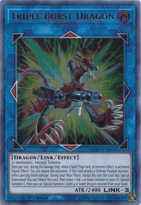 Triple Burst Dragon [EXFO-EN044] Ultra Rare on Sale