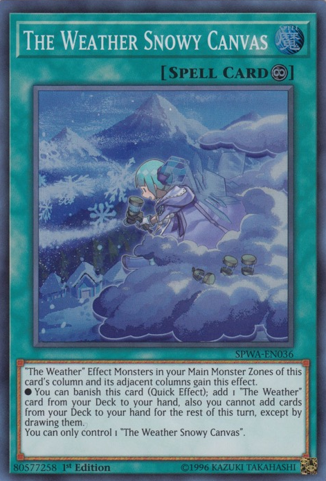 The Weather Snowy Canvas [SPWA-EN036] Super Rare For Cheap