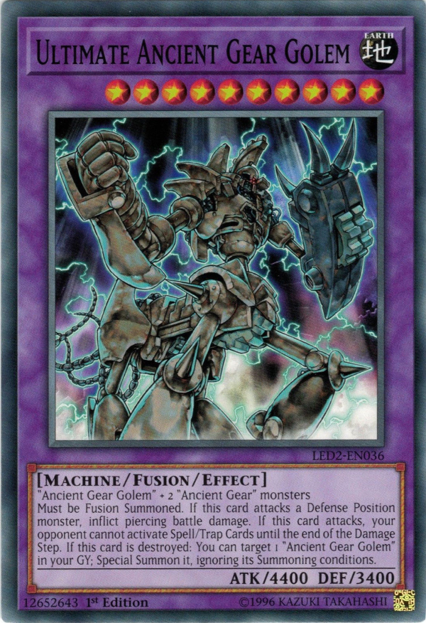 Ultimate Ancient Gear Golem [LED2-EN036] Common For Discount